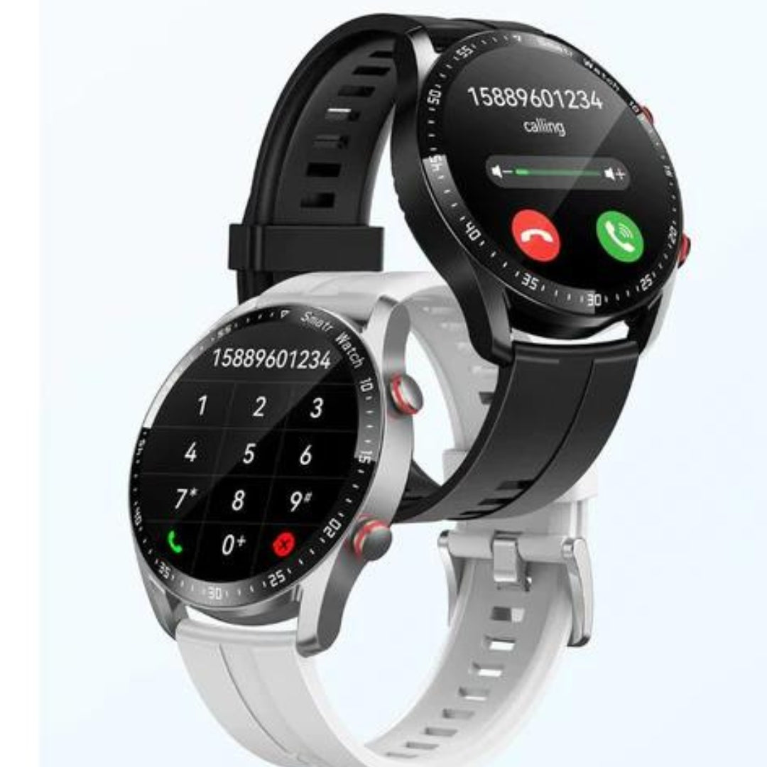 Magnetic charging cable attached to the back of the fitness watch