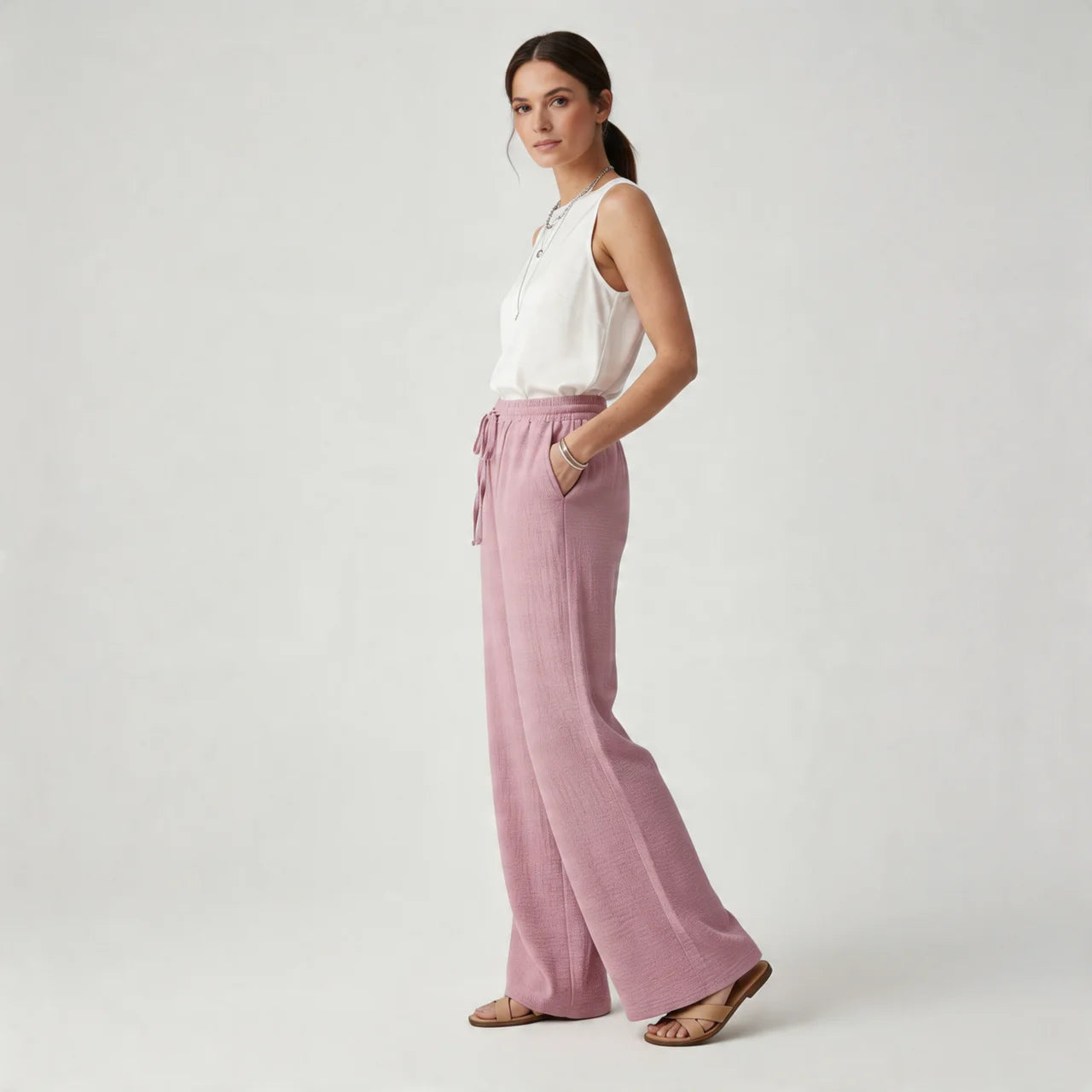 Women’s Drawstring Waist Trousers