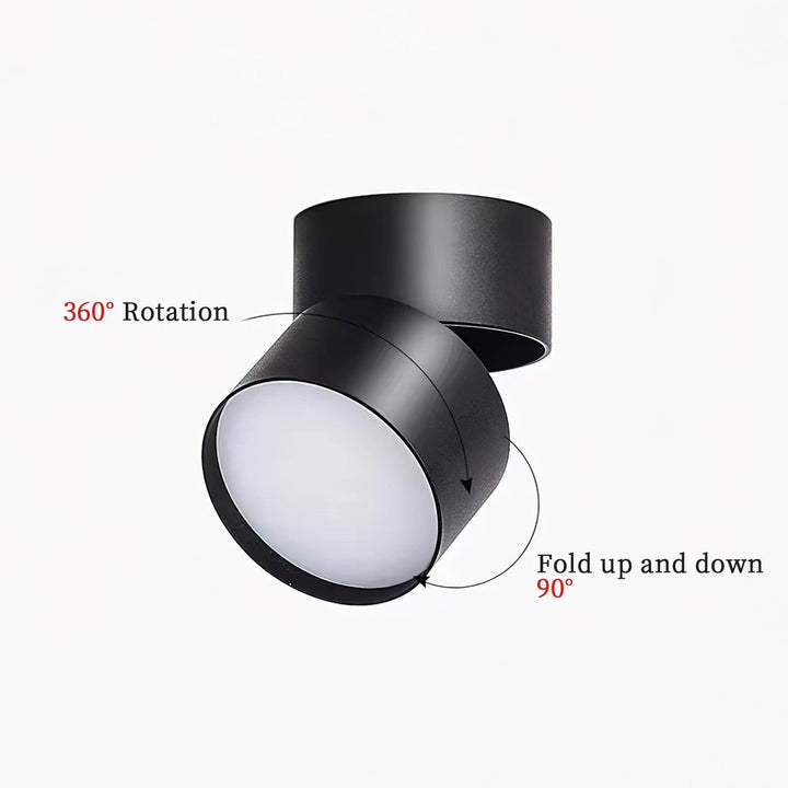 Modern lighting fixture with directional spotlight capability