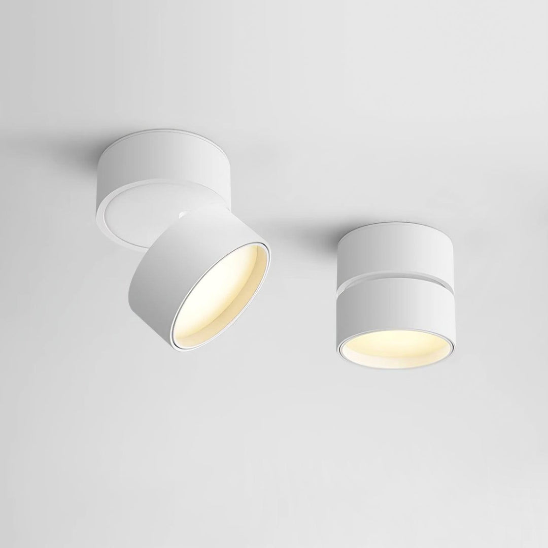 Contemporary LED ceiling light fixture mounted neatly