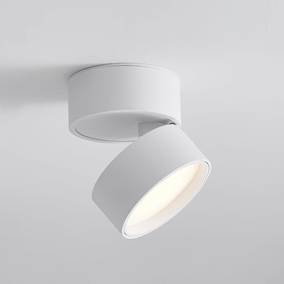 Complete view of modern adjustable ceiling spotlight system