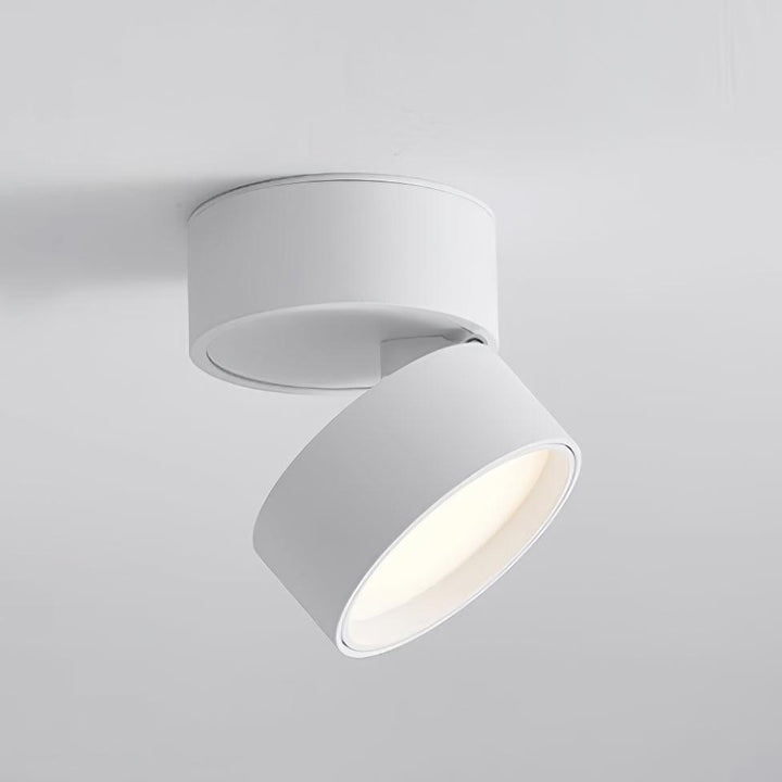 Complete view of modern adjustable ceiling spotlight system