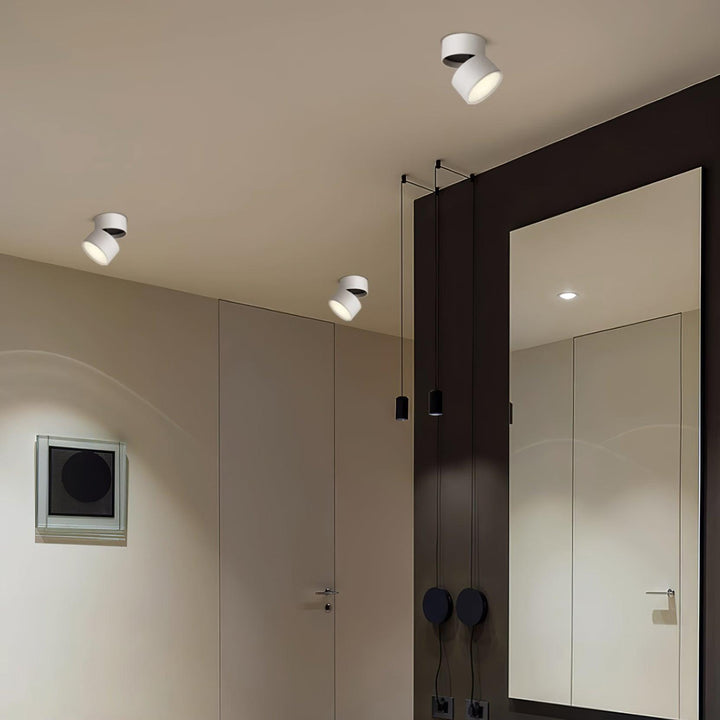 Modern adjustable ceiling spotlight in matte finish