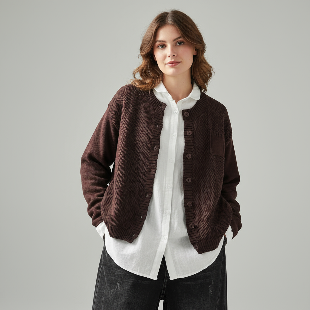 Odette | Women’s Round Neck Cardigan