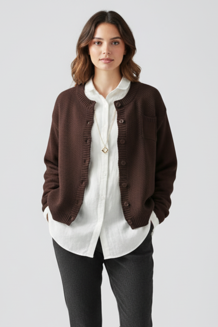 Odette | Women’s Round Neck Cardigan