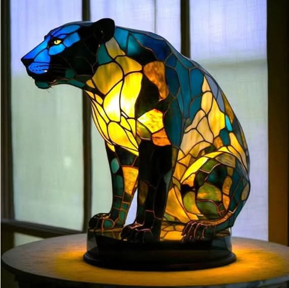 Compact bedside table lamp providing gentle night illumination