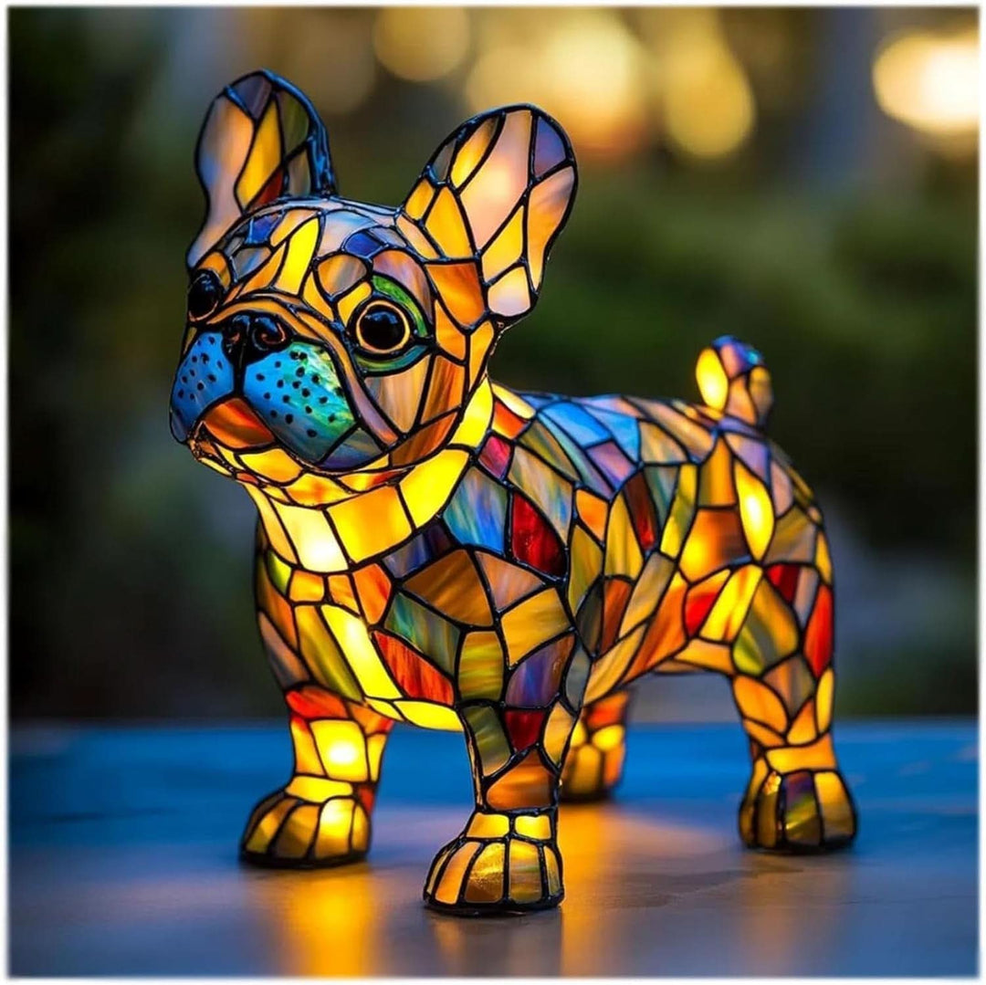 Chic table lamp featuring an artistic dog silhouette for home decor