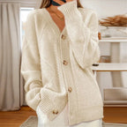 Rosavelle | Women’s Cable Knit Button Front Cardigan