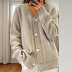 Rosavelle | Women’s Cable Knit Button Front Cardigan