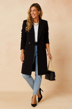Virella | Women’s Classic Double Breasted Longline Coat