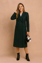 Virella | Women’s Classic Double Breasted Longline Coat