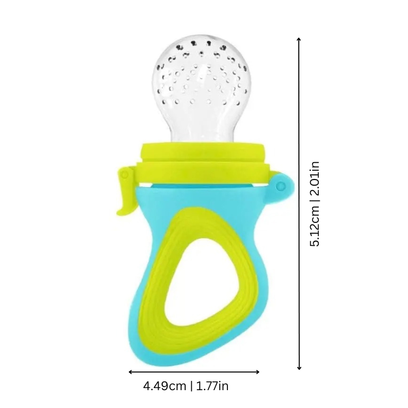 Pink self feeding baby fruit pacifier for safe fresh food tasting
