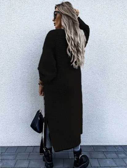 Styled outerwear look featuring the versatile long cardigan for women's daily wear