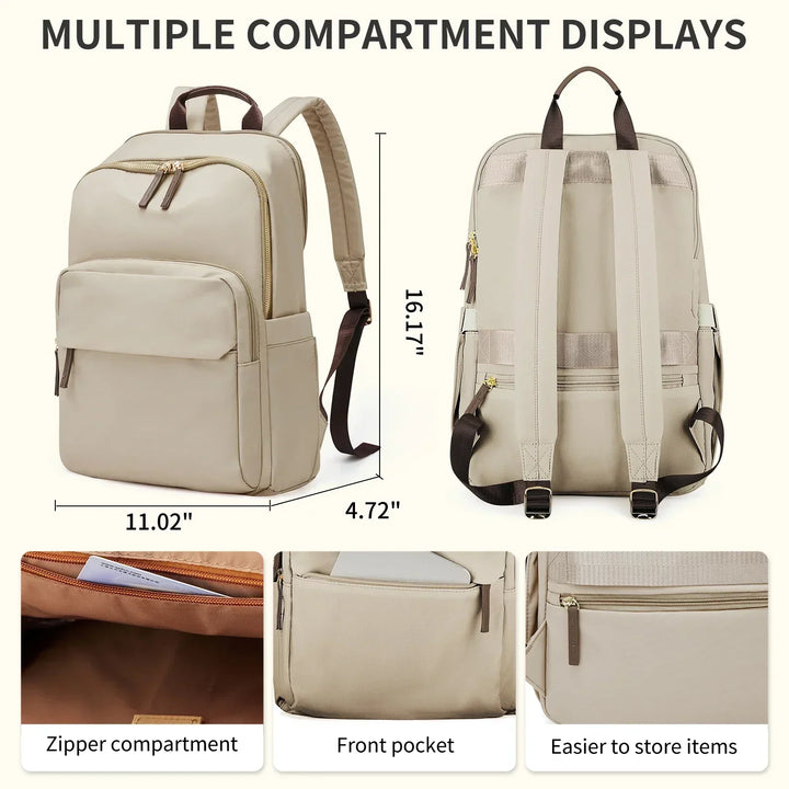 Back view of travel pack highlighting ergonomic padded shoulder straps