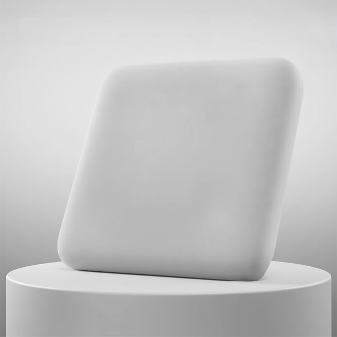 Home office accessories memory foam pad viewed from a top angle