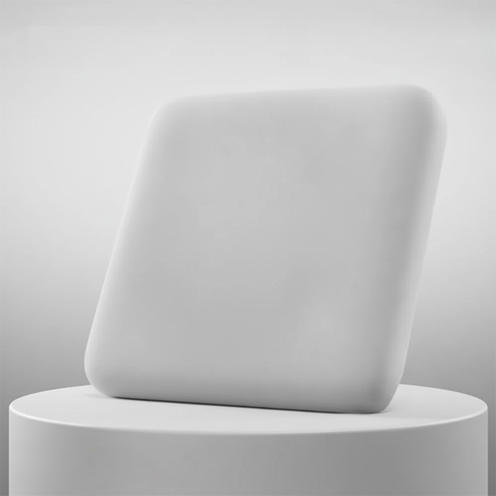 Home office accessories memory foam pad viewed from a top angle