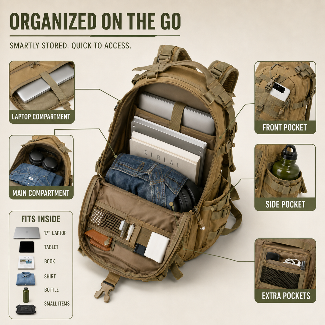 Rear view of travel bag featuring padded breathable shoulder straps