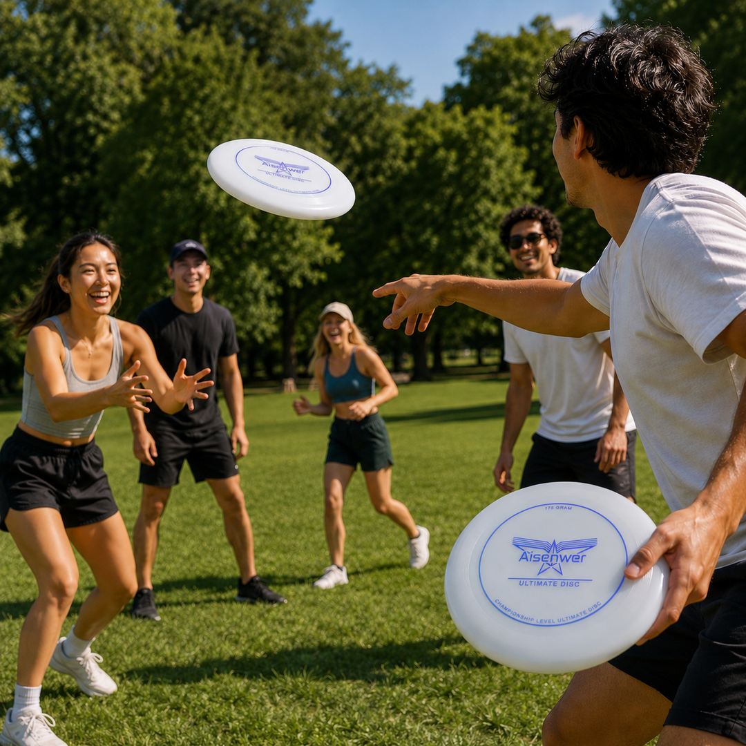 Aerodynamic sports frisbee engineered for smooth flight and easy catches