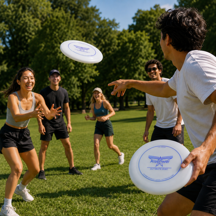 Aerodynamic sports frisbee engineered for smooth flight and easy catches