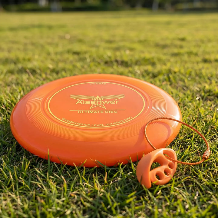 Classic white ultimate disc optimized for distance and stability in flight