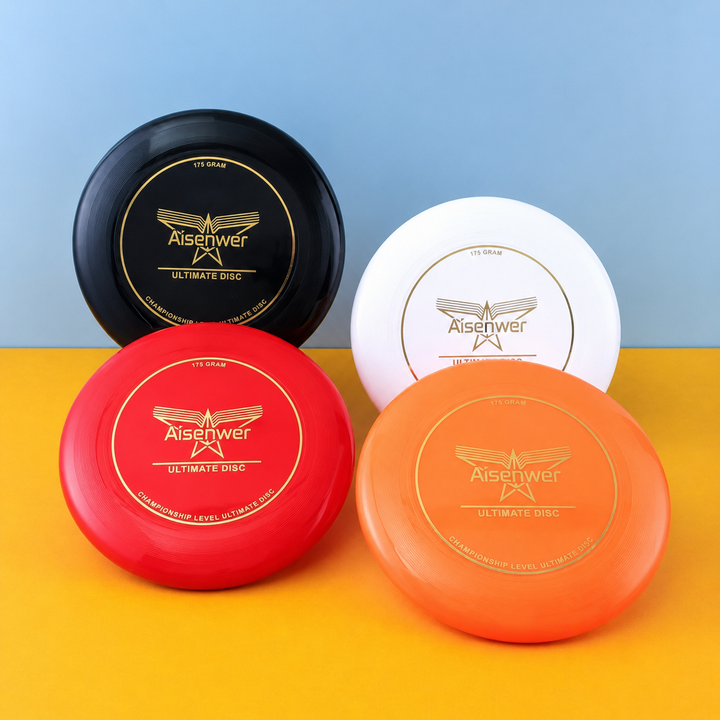 Vibrant outdoor flying disc ready for park games and family activities
