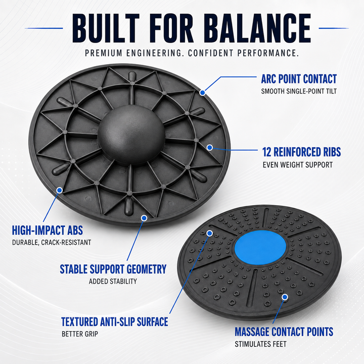 Unisex balance board for core strength training and stability workouts