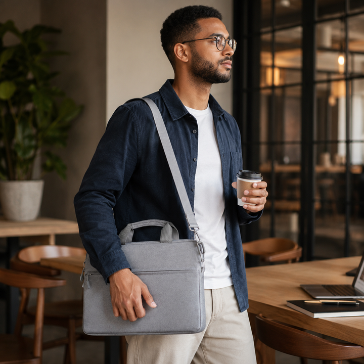 Complete waterproof tech laptop sleeve bag set ready for daily commute
