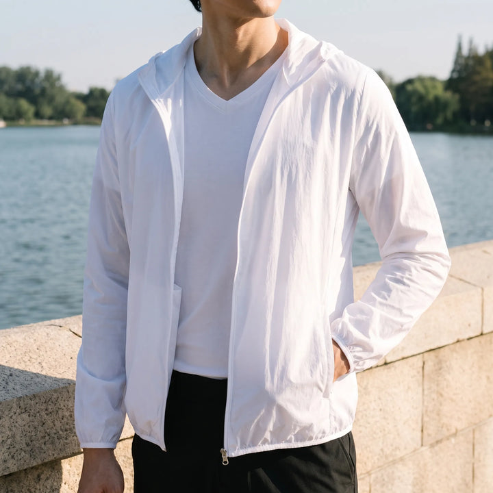 Essential travel clothing mens packable windbreaker layer