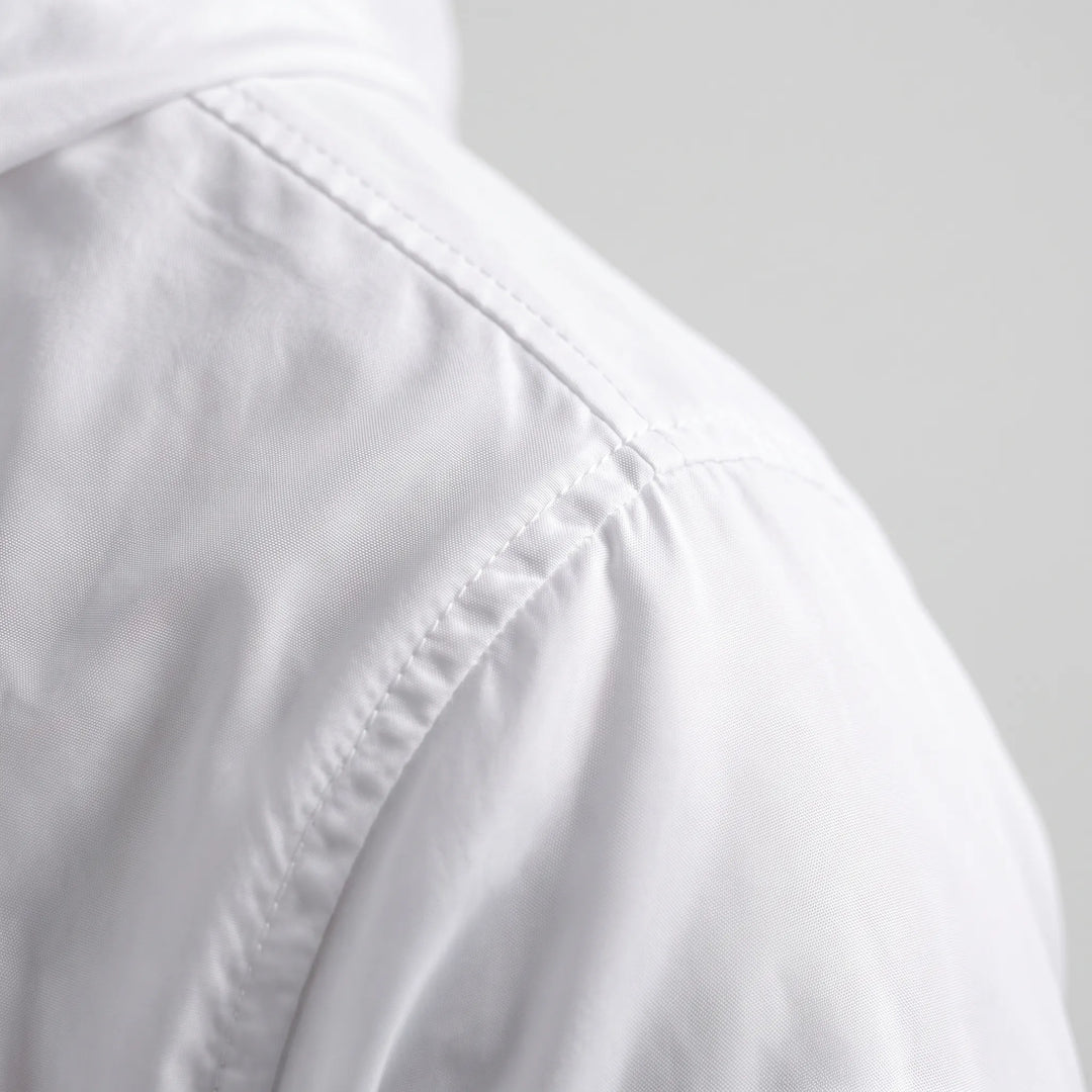 Modern mens hooded coat designed for breezy weather