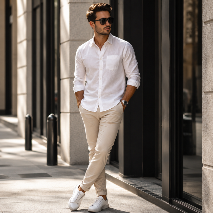 Final look at the classic retro square sunglasses in vibrant sunlight