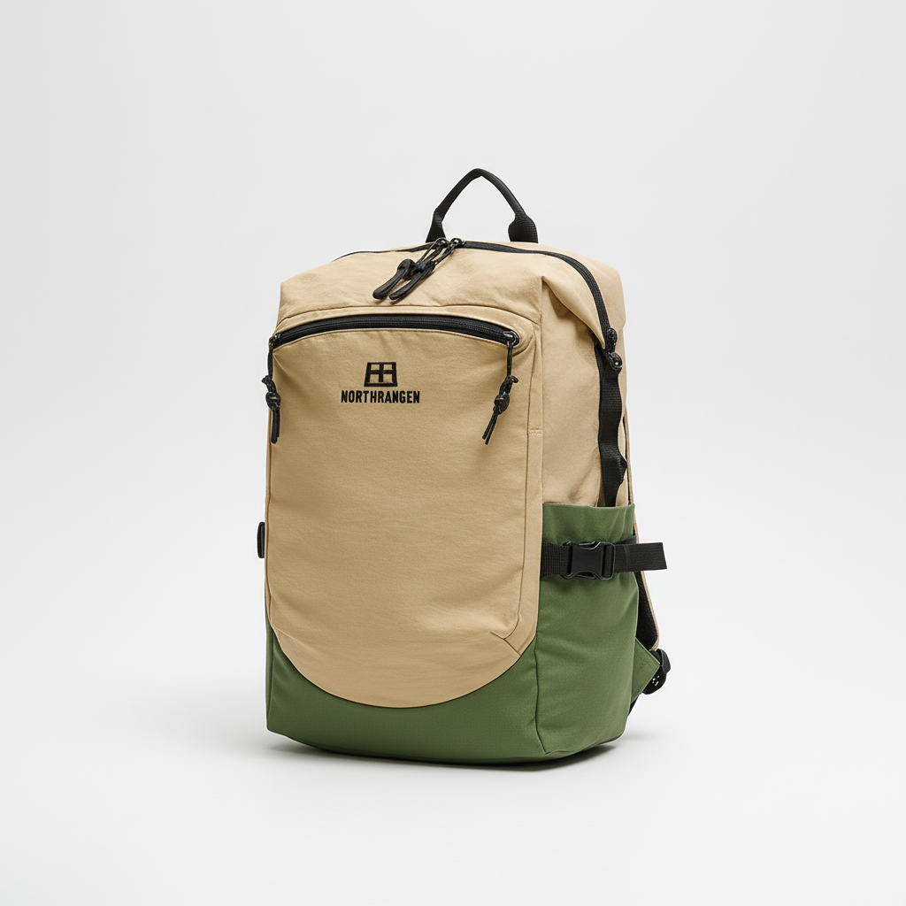 Commuter bag side mesh pockets ideal for holding water bottles and travel umbrellas