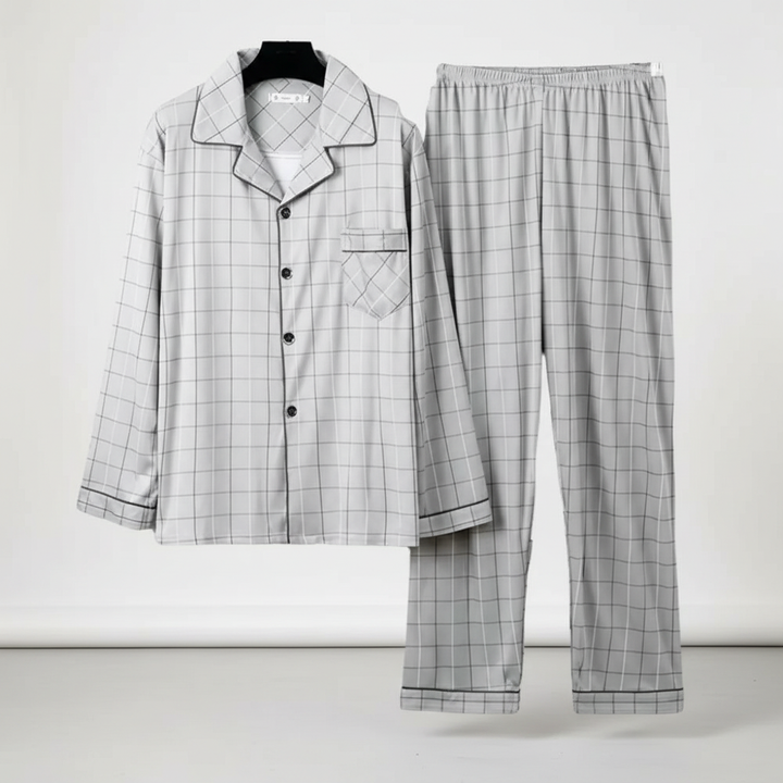 Soft and breathable mens nightwear waistband detail