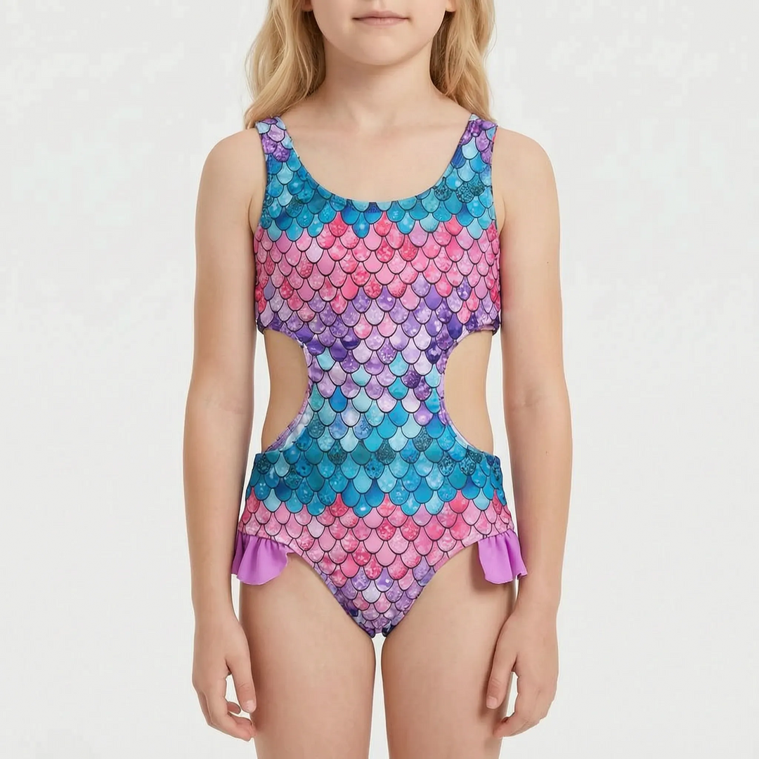 Pool wear comfortable children swimsuit for swimming and splashing