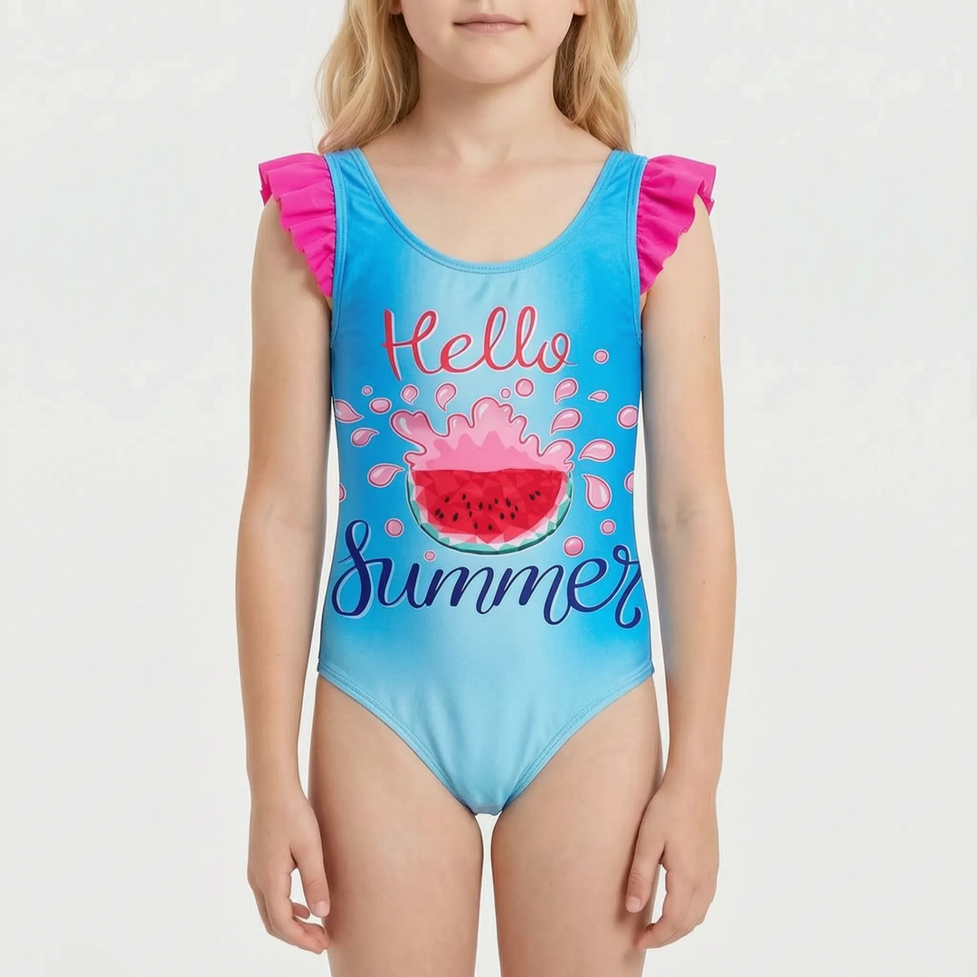 Children swimsuit lovely summer pool wear for little girls