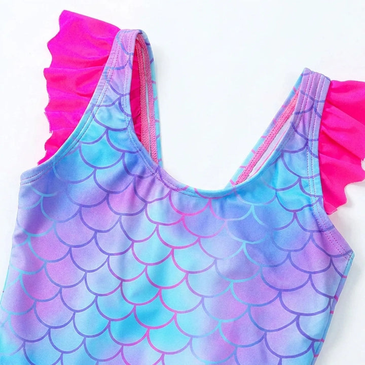 Kids swimwear flexible one-piece swimsuit for water sports