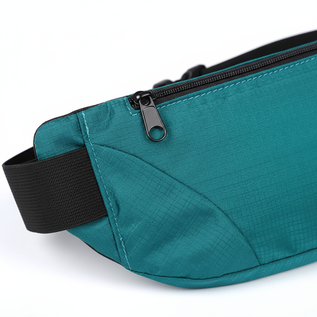 Breathable mesh backing on the lightweight running belt for comfort