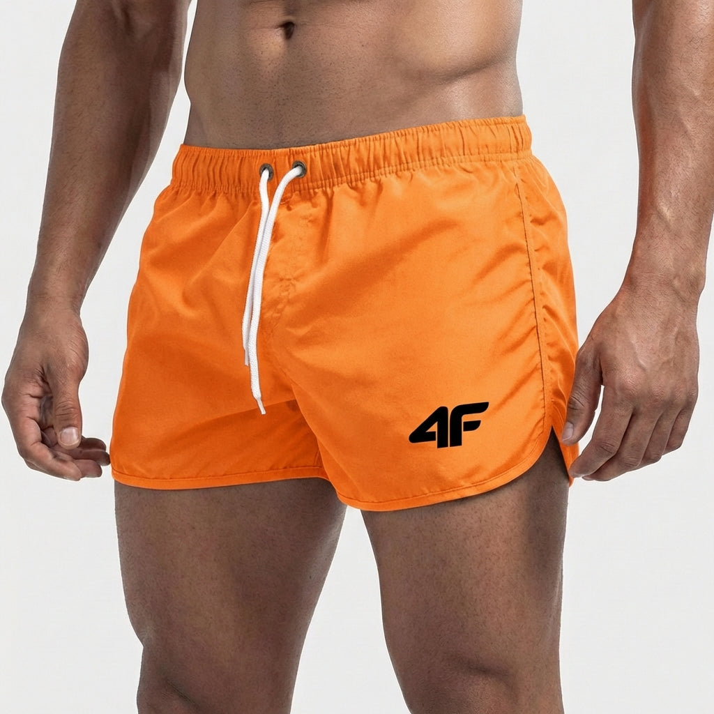 Breathable mens apparel shorts optimized for quick water evaporation
