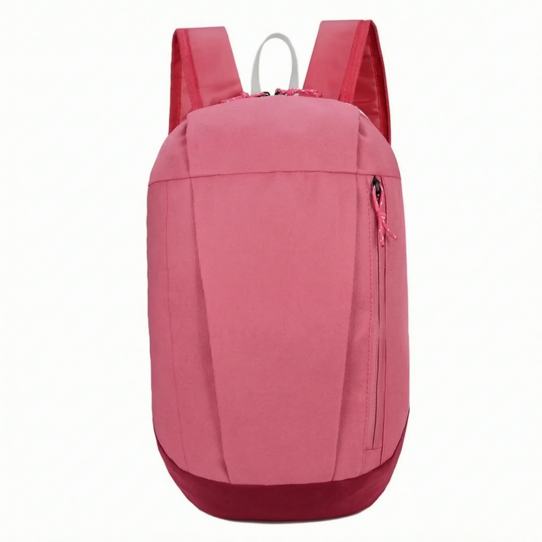 Women hiking backpack side view with water bottle holder
