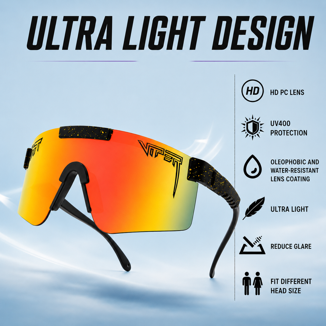 Unisex oversized sport shield sunglasses for cycling and running