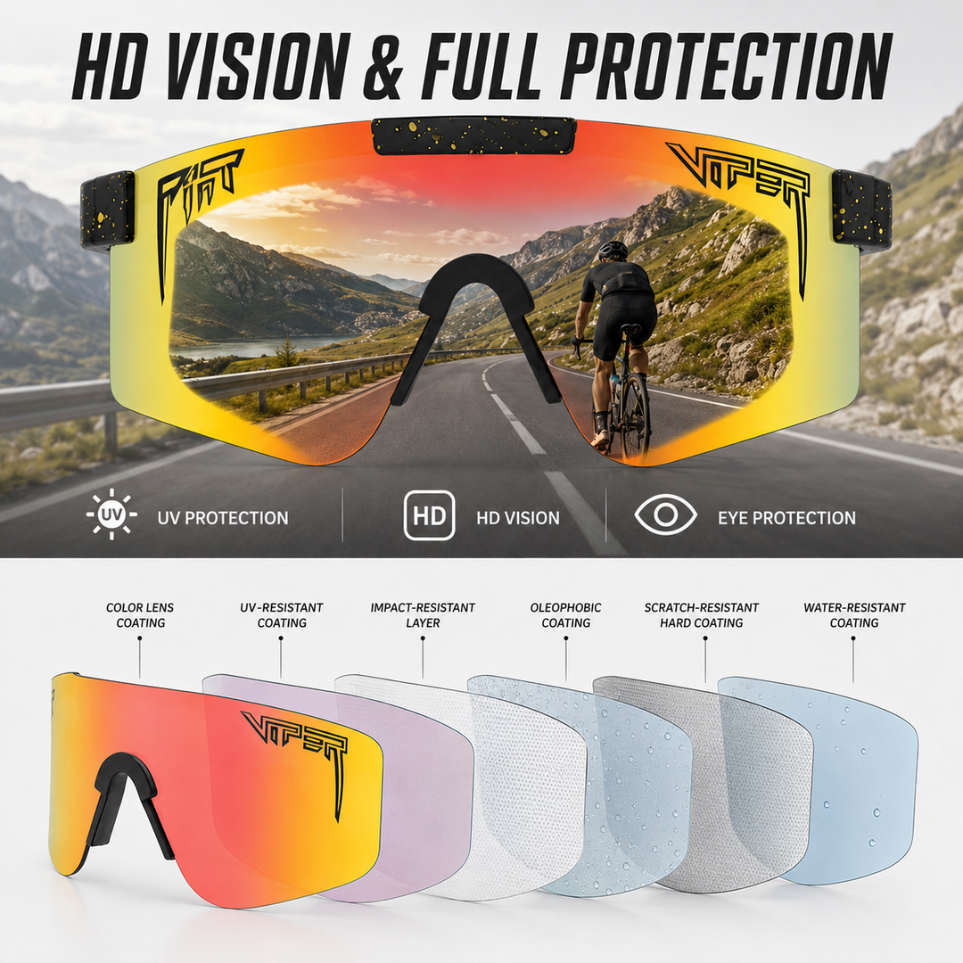 Unisex mirrored shield sunglasses for active outdoor sports