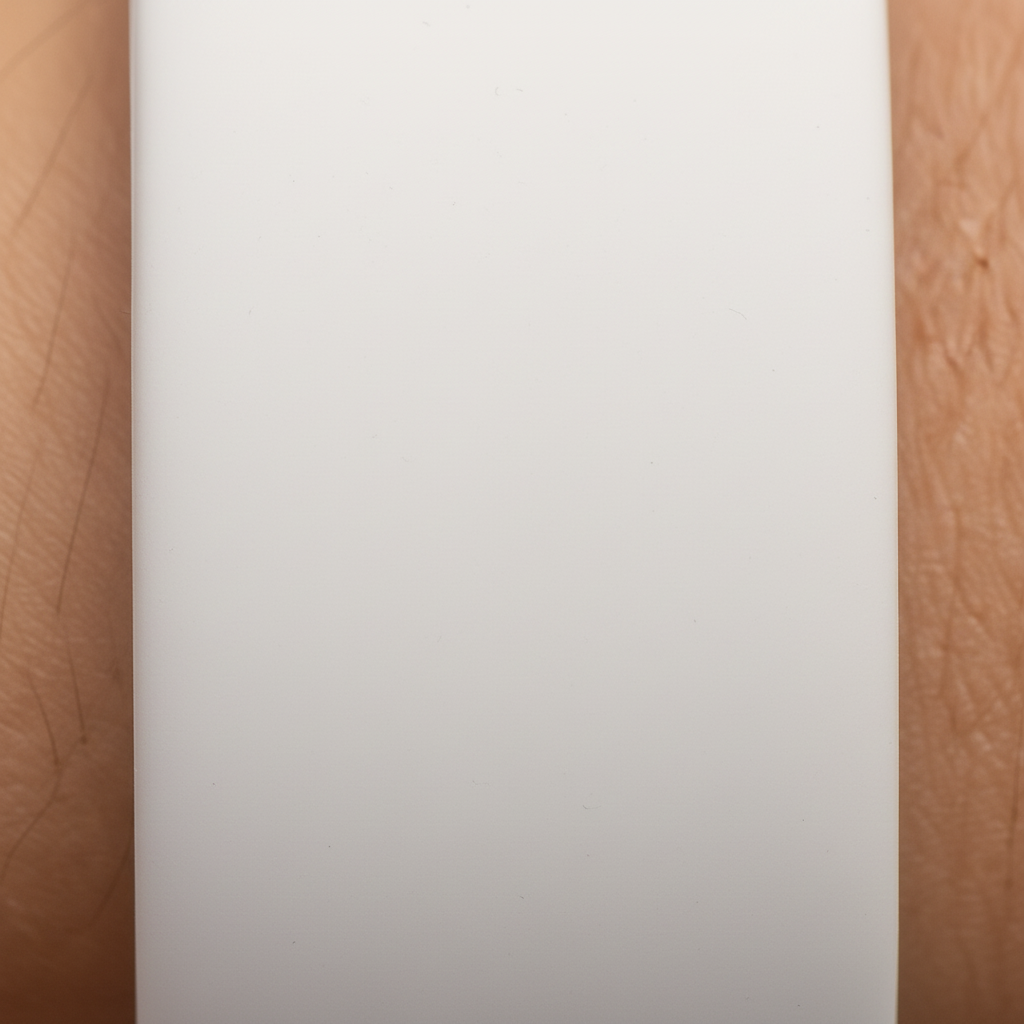 Fitness watch displaying blood oxygen and heart rate metrics