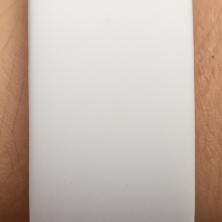 Fitness watch displaying blood oxygen and heart rate metrics