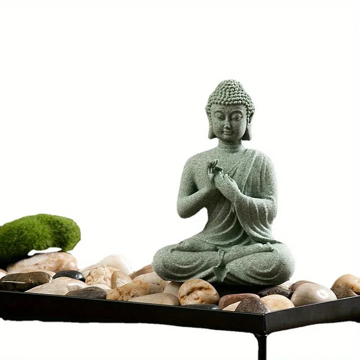 Peaceful meditating Buddha figurine ideal for zen mindfulness spaces