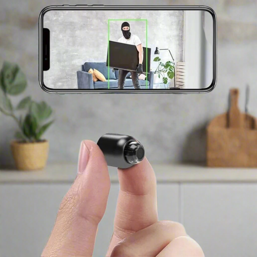 Smart outdoor security camera streaming live video feed to a smartphone app