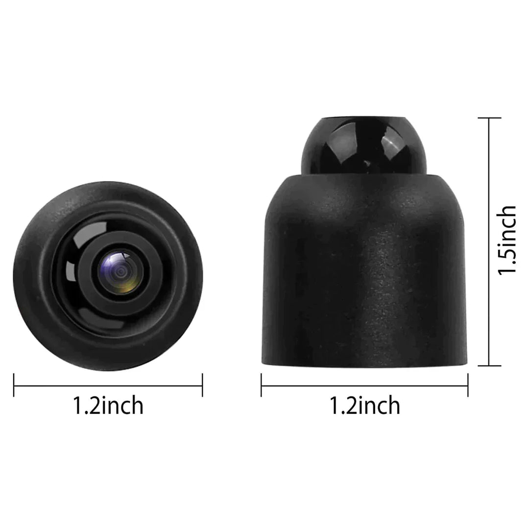 Dimensions diagram of the outdoor security camera showing size in inches