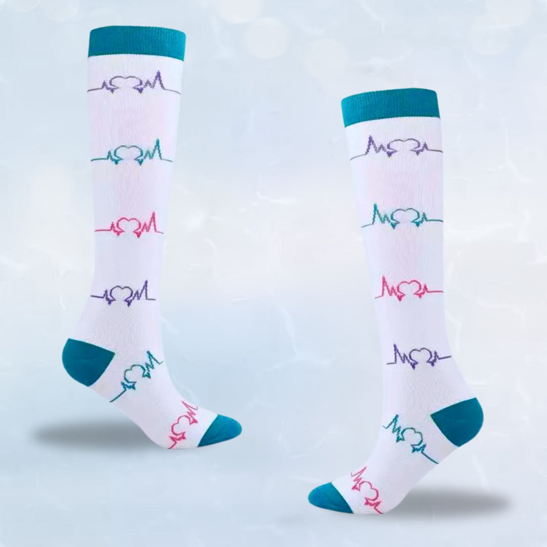 Product description view highlighting moisture wicking sock material