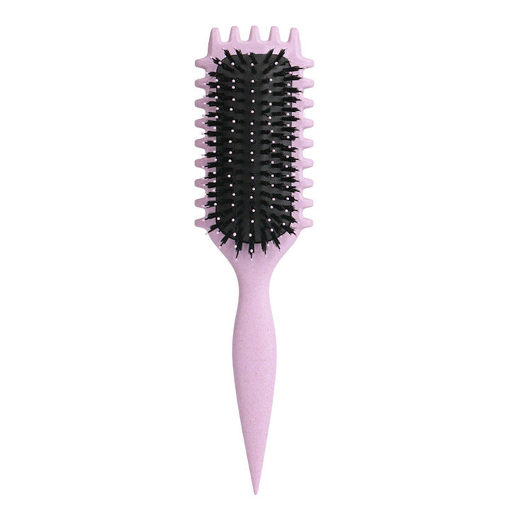 Versatile 3-in-1 hair care brush for smooth and defined curls