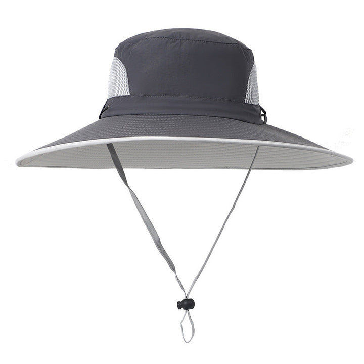 Olive green sun hat styled for camping, gardening, and fishing trips