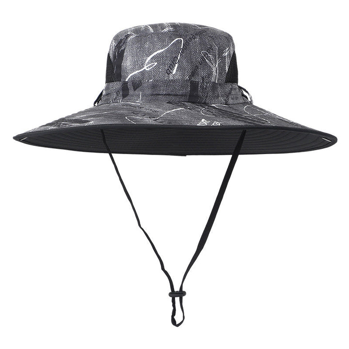 Back view of the adjustable toggle on the unisex outdoor sun hat