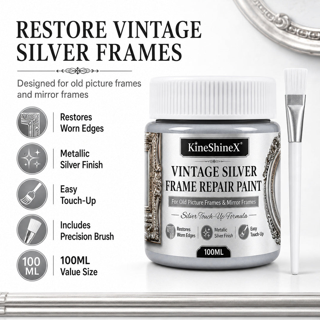 Gold finish paste tube and brush flat lay for DIY art and restoration projects